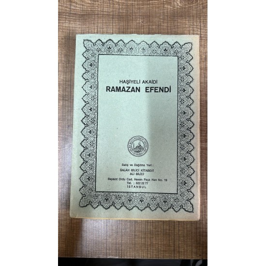 Haşiyeli Akaidi Ramazan Efendi